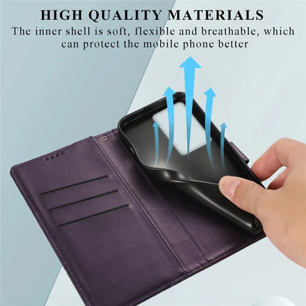 For Realme V60 Pro / C75 Phone Case Line Imprint Leather Wallet Cover