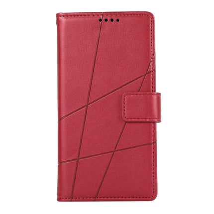 For Honor 300 Phone Case Line Imprint Leather Wallet Cover