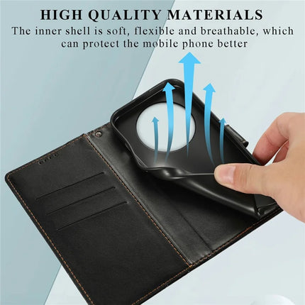 DF-06 For Honor Magic7 Lite 5G / X9c 5G / X60 Pro 5G Phone Case Line Imprint Leather Wallet Cover