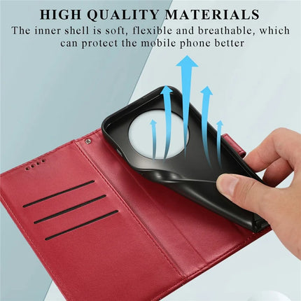 DF-06 For Honor Magic7 Lite 5G / X9c 5G / X60 Pro 5G Phone Case Line Imprint Leather Wallet Cover