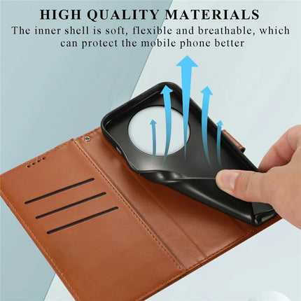 DF-06 For Honor Magic7 Lite 5G / X9c 5G / X60 Pro 5G Phone Case Line Imprint Leather Wallet Cover