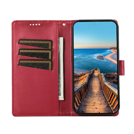 For OnePlus 13R 5G Phone Case Line Imprint Leather Wallet Cover