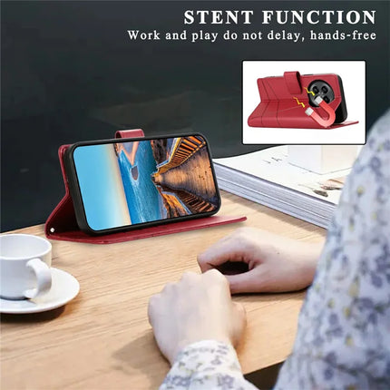 For OnePlus 13R 5G Phone Case Line Imprint Leather Wallet Cover