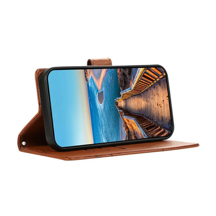 For OnePlus 13R 5G Phone Case Line Imprint Leather Wallet Cover