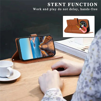 For OnePlus 13R 5G Phone Case Line Imprint Leather Wallet Cover