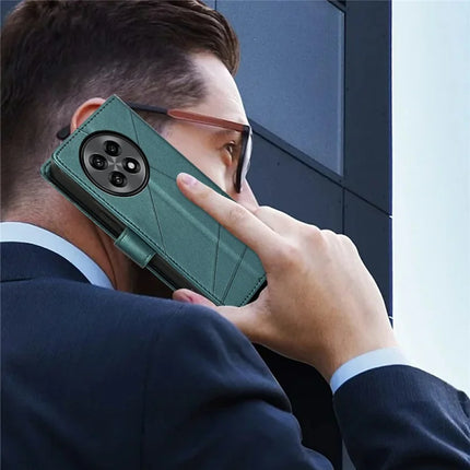 For OnePlus 13R 5G Phone Case Line Imprint Leather Wallet Cover