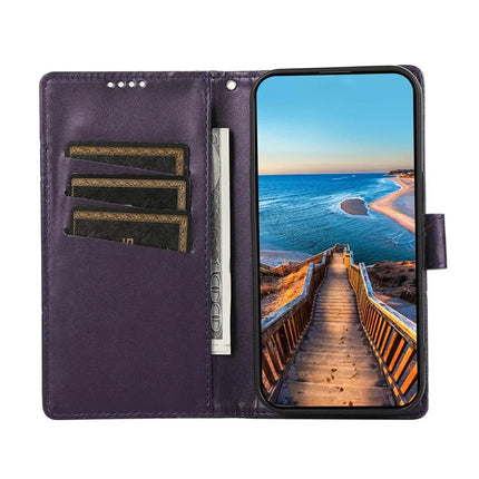 For OnePlus 13R 5G Phone Case Line Imprint Leather Wallet Cover