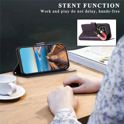 For OnePlus 13R 5G Phone Case Line Imprint Leather Wallet Cover