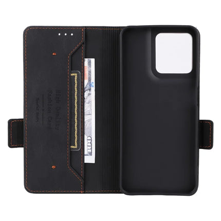 For Motorola Moto G15 4G Case Leather Wallet Flip Phone Cover with Hardware Decor