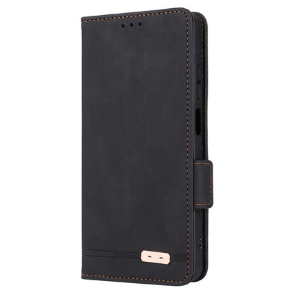 For Motorola Moto G15 4G Case Leather Wallet Flip Phone Cover with Hardware Decor