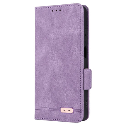 For Motorola Moto G15 4G Case Leather Wallet Flip Phone Cover with Hardware Decor