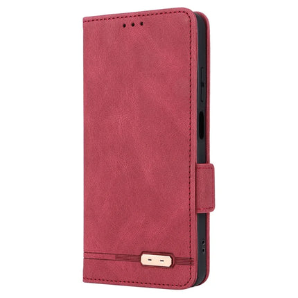 For Motorola Moto G15 4G Case Leather Wallet Flip Phone Cover with Hardware Decor