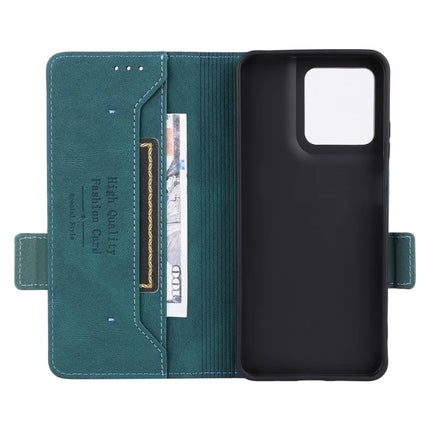 For Motorola Moto G15 4G Case Leather Wallet Flip Phone Cover with Hardware Decor