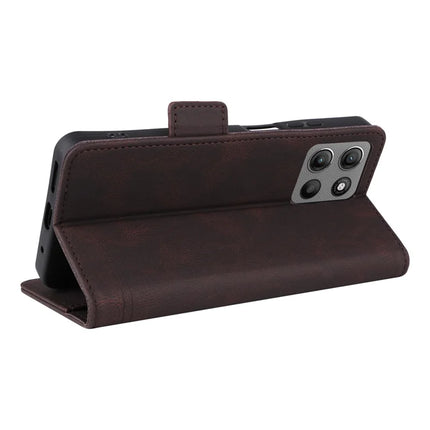 For Motorola Moto G15 4G Case Leather Wallet Flip Phone Cover with Hardware Decor