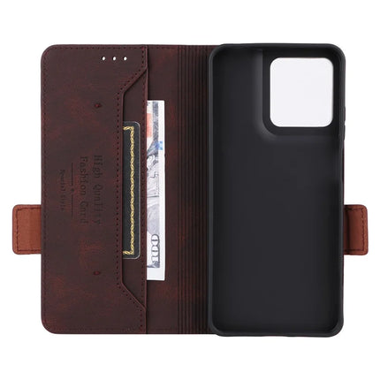 For Motorola Moto G15 4G Case Leather Wallet Flip Phone Cover with Hardware Decor