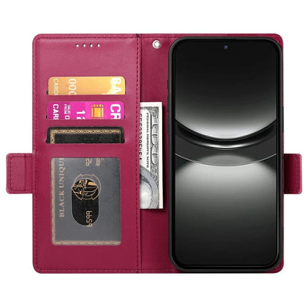 DF-010 For Oppo Reno13 Pro 5G Stand Case PU Leather Wallet Phone Cover