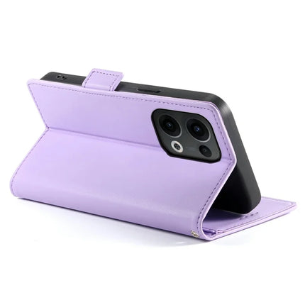DF-010 For Oppo Reno13 Pro 5G Stand Case PU Leather Wallet Phone Cover