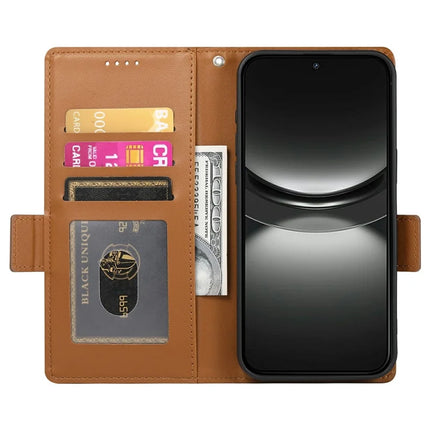 DF-010 For Oppo Reno13 Pro 5G Stand Case PU Leather Wallet Phone Cover