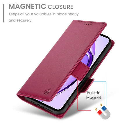 DF-010 For Realme 13+ 5G / 13 Pro 5G (China) Stand Case PU Leather Wallet Phone Cover