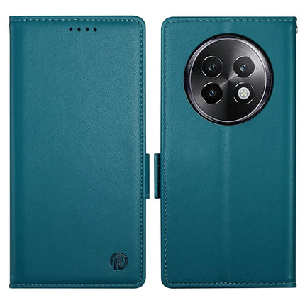 DF-010 For Realme 13+ 5G / 13 Pro 5G (China) Stand Case PU Leather Wallet Phone Cover - Blue