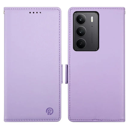 For Realme C75 / V60 Pro Stand Case PU Leather Wallet Phone Cover - Purple