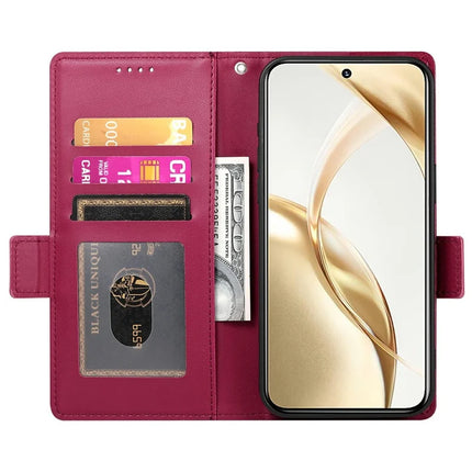 DF-010 For Honor 300 Stand Case PU Leather Wallet Phone Cover