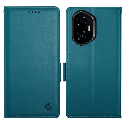 DF-010 For Honor 300 Stand Case PU Leather Wallet Phone Cover - Blue