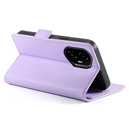 DF-010 For Honor 300 Stand Case PU Leather Wallet Phone Cover