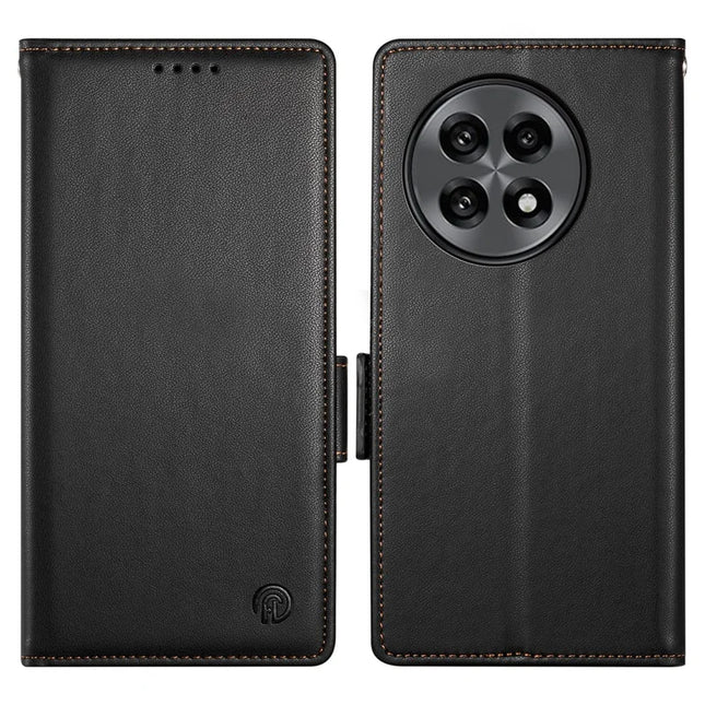 For OnePlus 13R 5G Stand Case PU Leather Wallet Phone Cover - Black