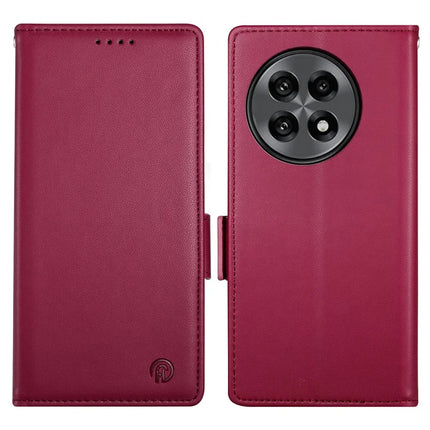 For OnePlus 13R 5G Stand Case PU Leather Wallet Phone Cover - Red