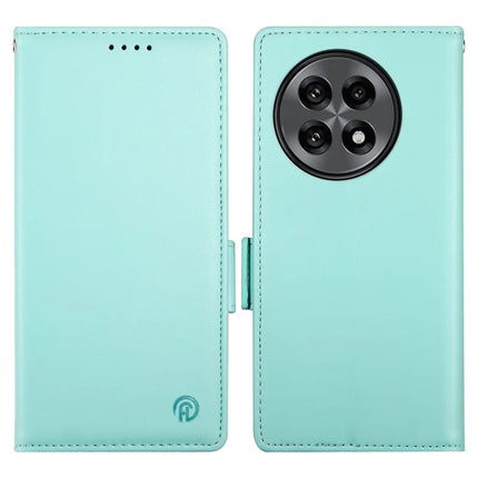 For OnePlus 13R 5G Stand Case PU Leather Wallet Phone Cover - Mint Green