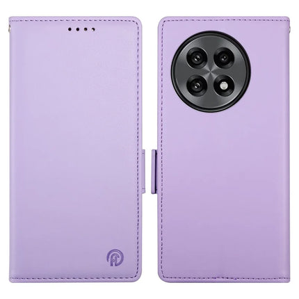 For OnePlus 13R 5G Stand Case PU Leather Wallet Phone Cover - Purple