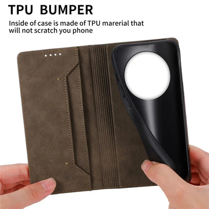 DF-05 For Realme 13+ 5G Wallet Case RFID Blocking PU Leather Phone Cover