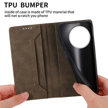 DF-05 For OnePlus 13R 5G Wallet Case RFID Blocking PU Leather Phone Cover