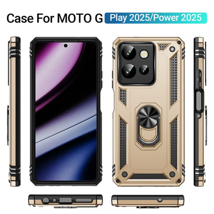 Phone Case for Motorola Moto G Play (2025) 4G / G Power (2025) PC + TPU Phone Cover with Kickstand