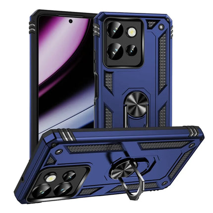 Phone Case for Motorola Moto G Play (2025) 4G / G Power (2025) PC + TPU Phone Cover with Kickstand - Blue