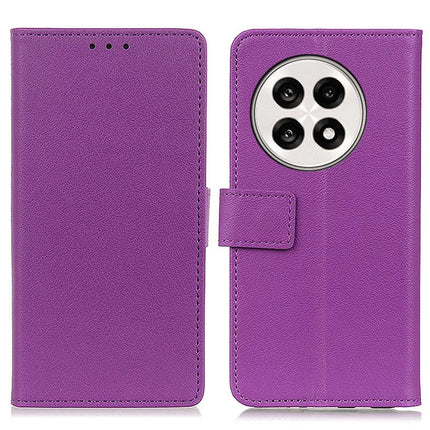 For OnePlus 13R 5G / Ace 5 5G Case PU Leather Stand Wallet Phone Cover - Purple