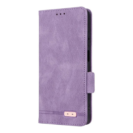 For Motorola Moto G05 4G  /  E15 4G Case Leather Wallet Flip Phone Cover with Hardware Decor