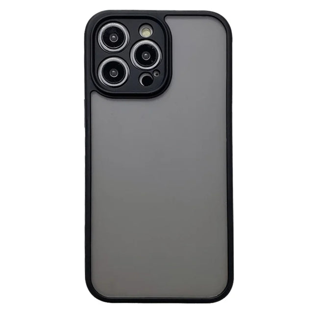 For iPhone 15 Pro Max Case PC + TPU Heat Dissipation Phone Back Cover Skin Touch - Black
