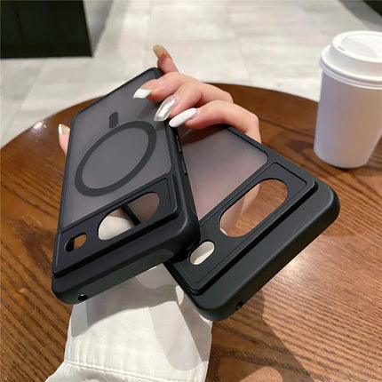For Google Pixel 8 Case Compatible with MagSafe TPU + PC Skin Touch Matte Phone Cover