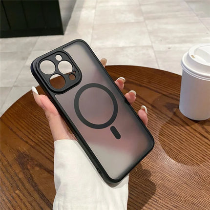 For iPhone 13 Pro Max Case Compatible with MagSafe TPU + PC Skin Touch Matte Phone Cover