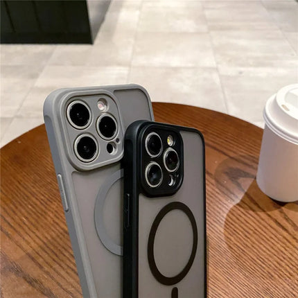 For iPhone 13 Pro Max Case Compatible with MagSafe TPU + PC Skin Touch Matte Phone Cover