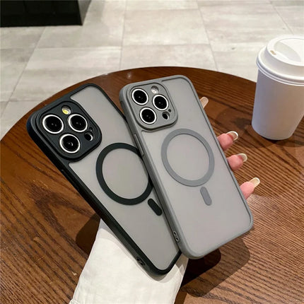 For iPhone 13 Pro Max Case Compatible with MagSafe TPU + PC Skin Touch Matte Phone Cover