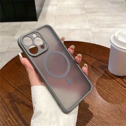 For iPhone 13 Pro Max Case Compatible with MagSafe TPU + PC Skin Touch Matte Phone Cover