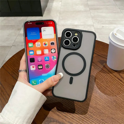 For iPhone 13 Pro Max Case Compatible with MagSafe TPU + PC Skin Touch Matte Phone Cover