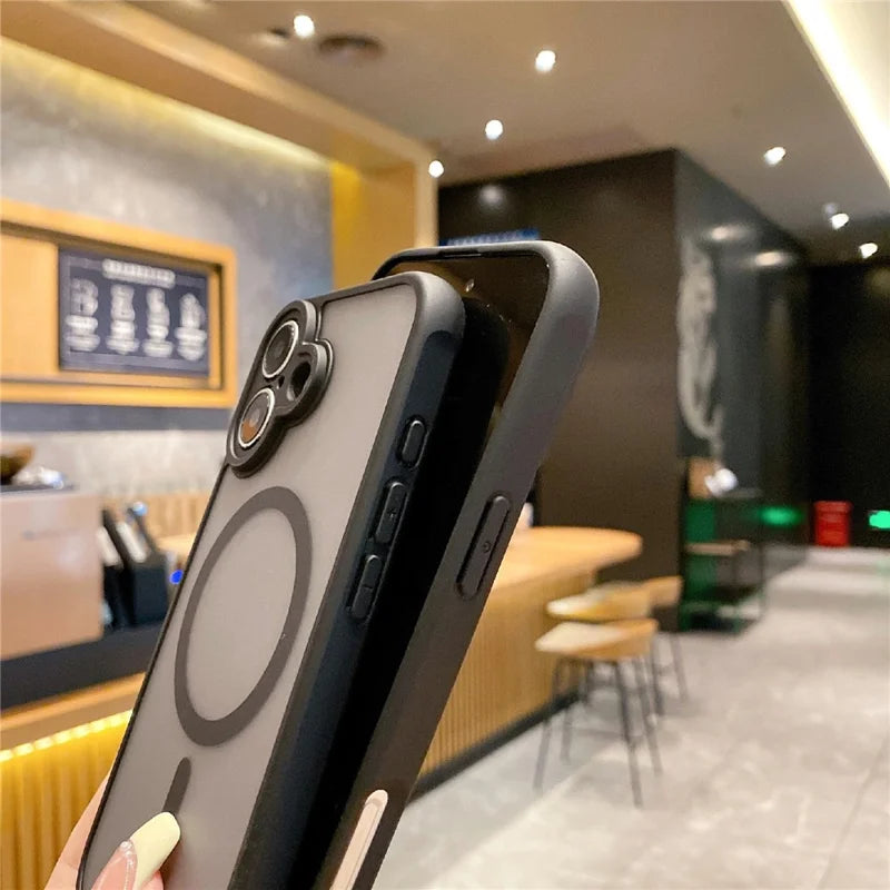 ShopCaseCart Slim Premium iPhone 16 Pro Max Protective cover Compatible with MagSafe TPU + PC Skin Touch Matte Phone Guard