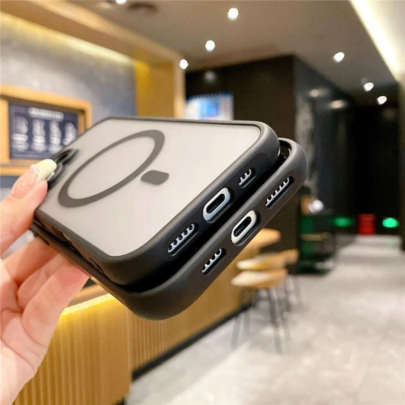 ShopCaseCart Slim Premium iPhone 16 Pro Max Protective cover Compatible with MagSafe TPU + PC Skin Touch Matte Phone Guard