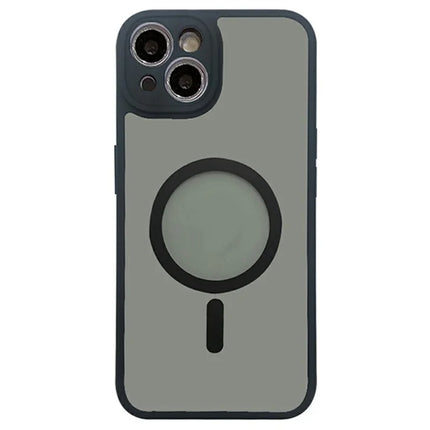 For iPhone 13 Case Compatible with MagSafe TPU + PC Skin Touch Matte Phone Cover - Black