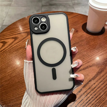 For iPhone 13 Case Compatible with MagSafe TPU + PC Skin Touch Matte Phone Cover