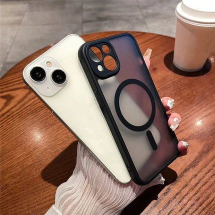 For iPhone 13 Case Compatible with MagSafe TPU + PC Skin Touch Matte Phone Cover